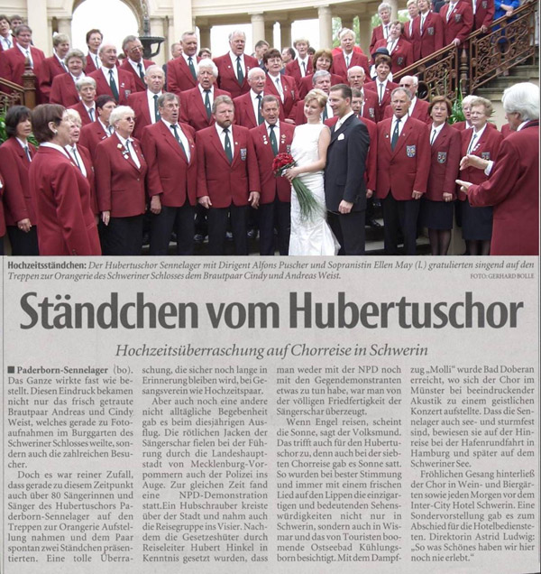 Bericht der Neuen Westf�lischen vom 05.08.2005